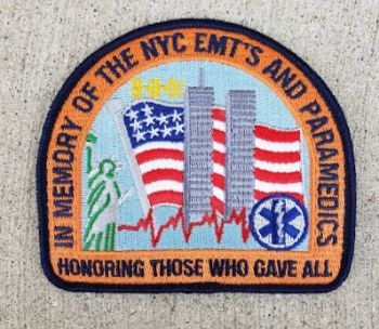 Patch-Embroidered In Memory EMT's and Paramedics 911